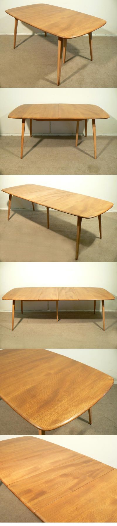 A large extending dining table, manufactured by Ercol c1970s. These large pieces were known as refectory tables, seating ten comfortably when the leaf is in place. Stunning.