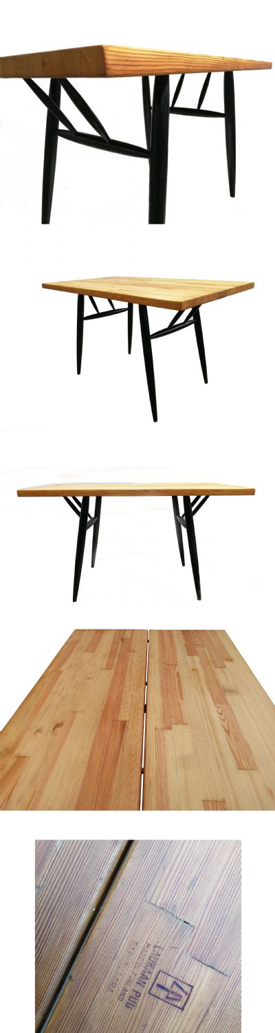 An original Pirkka table by Ilmari Tapiovaara for Laukaan Puu