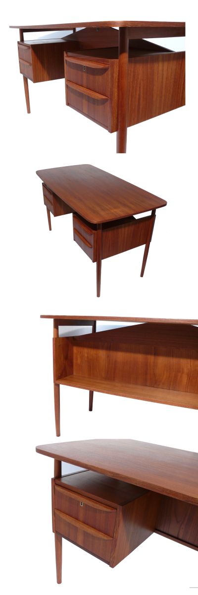 A teak desk by Gunnar Tibergard Nielsen for Ikast Mobilfabrik c1960s