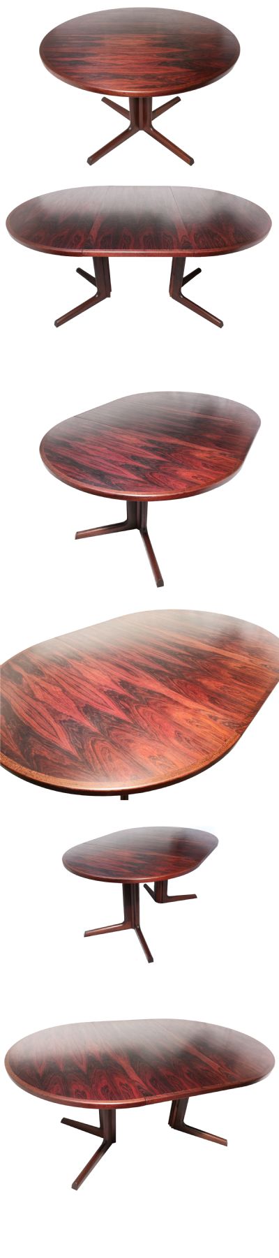 A Rosewood extending table by Niels Moller for Gudme of Denmark c1970s. Seats 4-6 people