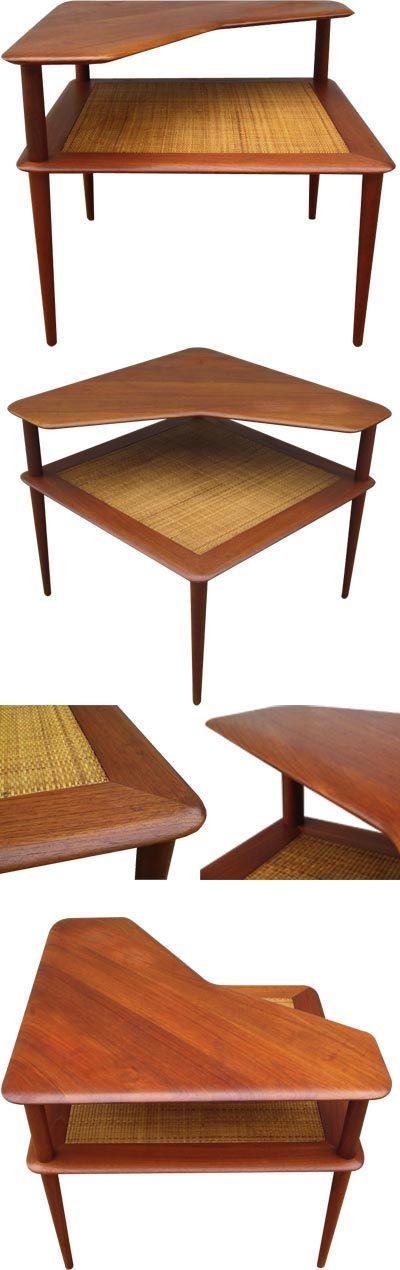 A large teak coffee, c1960s. This table was designed by Peter Hivdt + Orla Molgaard Nielsen. A true classic.